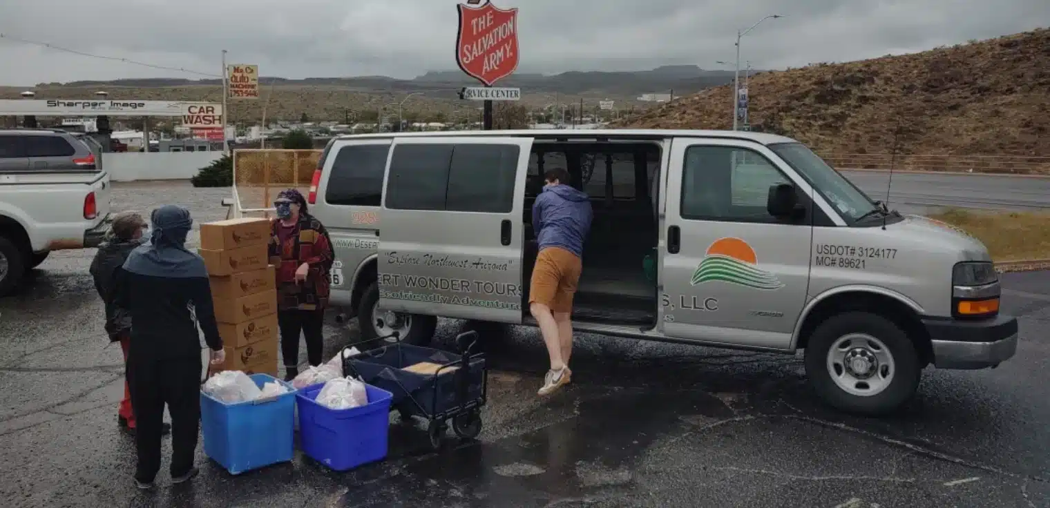 Desert Wonder Tours delivering food relief to northwest AZ ghost town